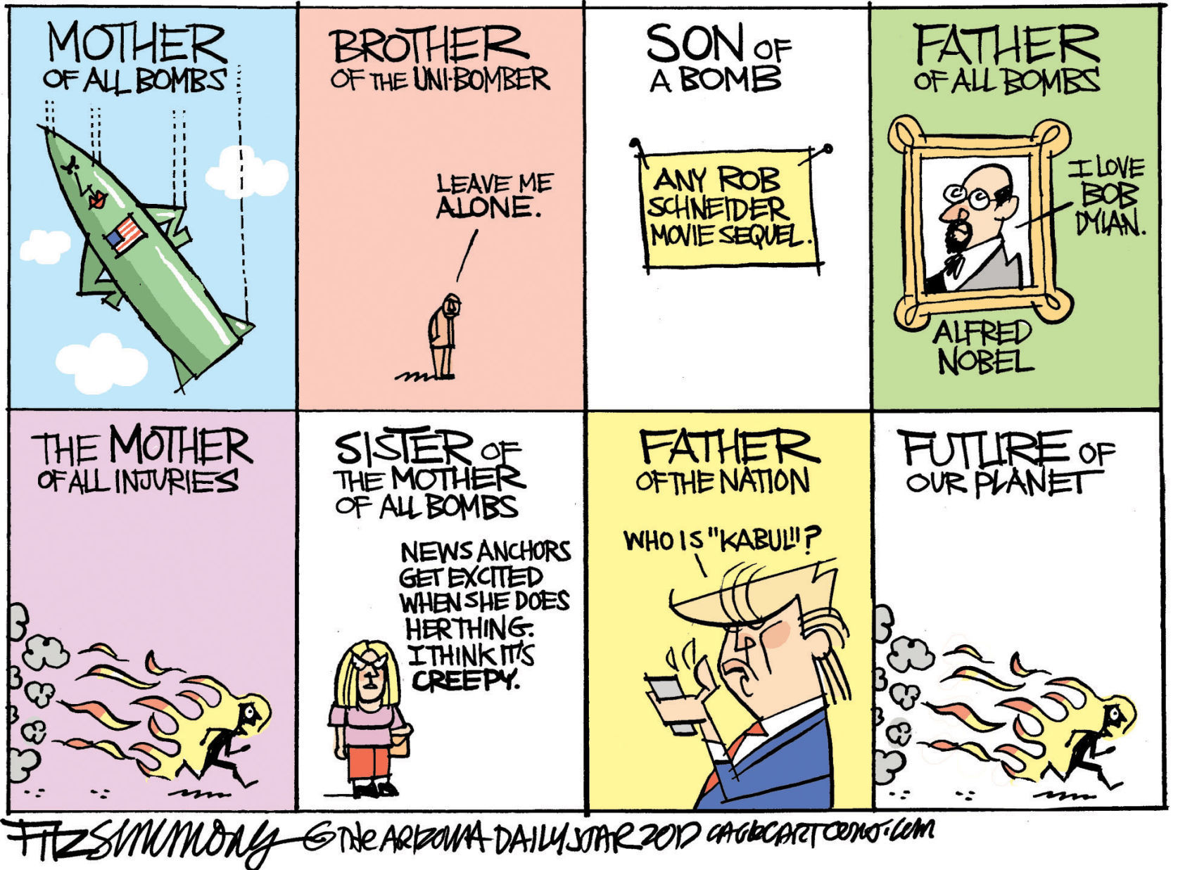 Daily Fitz Cartoon: Mother of all Bombs